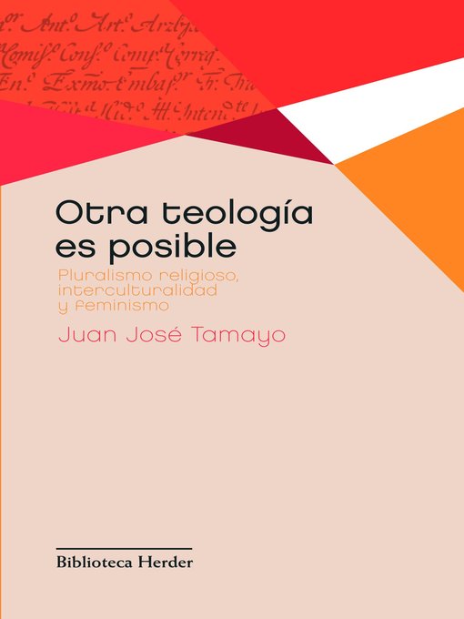 Title details for Otra teología es posible by Juan José Tamayo Acosta - Wait list